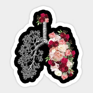 Lung Anatomy / Cancer Awareness 10 Sticker